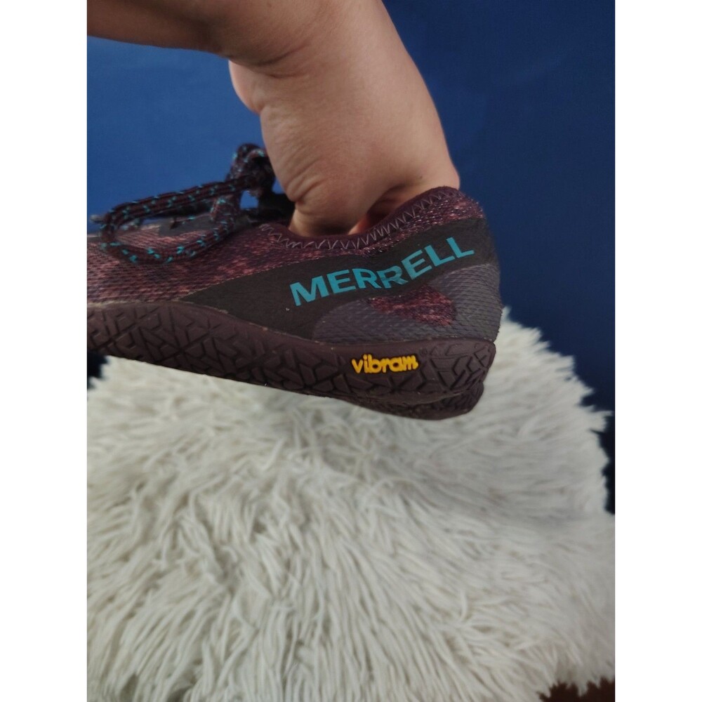Merrell Vapor Glove  Shoes Women 8.5 Trail Running Barefoot Burgundy Hiking - Picture 6 of 9